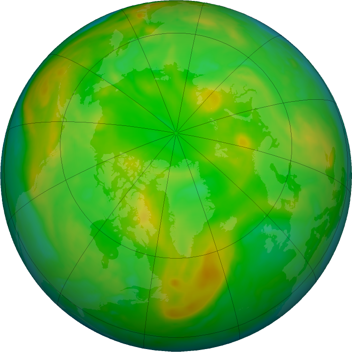 Arctic ozone map for 16 June 2017